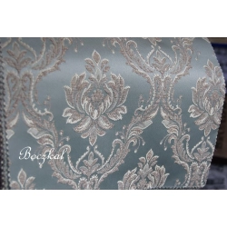 Tkanina stylowa ornament turkus Lord